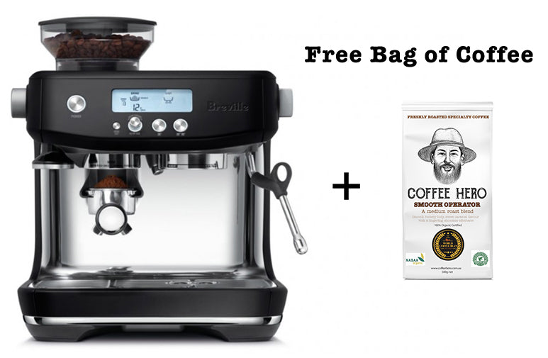 Breville The Barista Pro Espresso Coffee Machine - Black Truffle